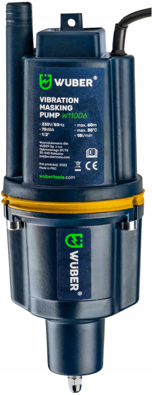 Дренажный насос для чистой воды Wuber 460 Вт 1080л/ч W11006 (31458324)