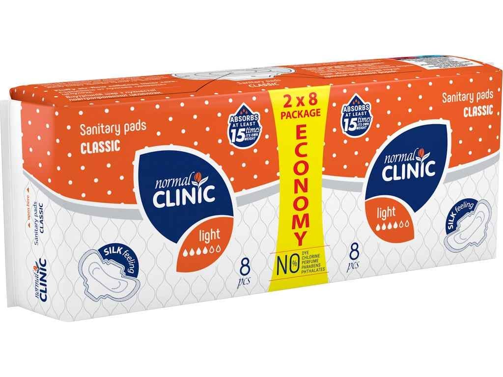 Прокладки гигиенические Normal Clinic Classic silk feeling 4 к. 16 шт. (986541)