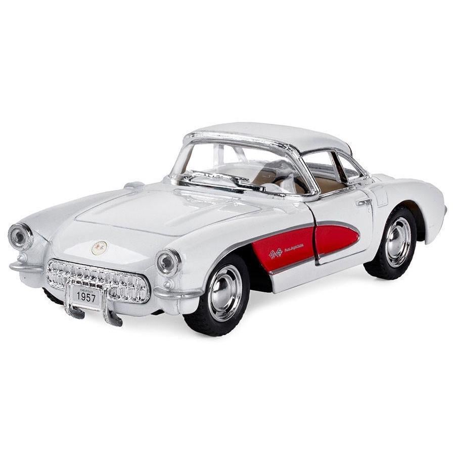 Машинка Chevrolet Corvette 1957 Kinsmart KT5316W инерционная 1:34 Белый