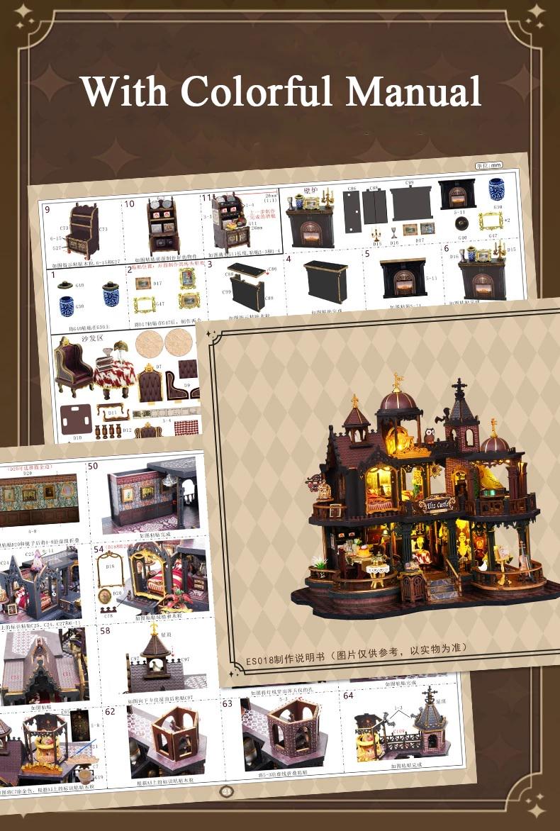 Румбокс Edinburgh Castle DIY Miniature House ES-018 з куполом (28603832) - фото 7