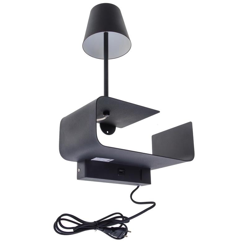 Бра-полиця настінна накладна LED Brille BL-574W/6W BK