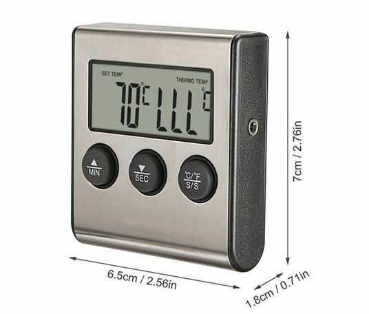Термометр кухонный цифровой с выносным щупом и таймером (a32b9913) - фото 6 Термометр кухонный цифровой с выносным щупом и таймером (a32b9913) - фото 6