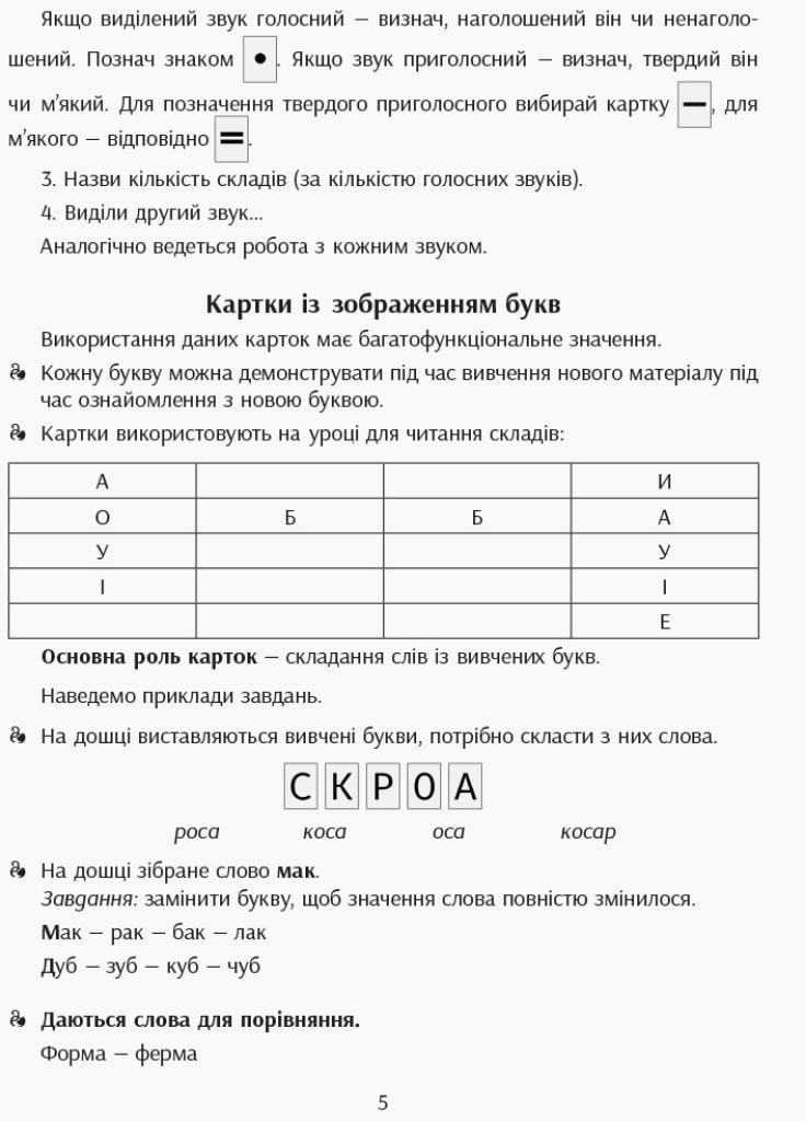 Карточки на магнитах НУШ Учебный набор по обучению грамоте. Буквы и звуки. Н901311У (9789667491727) - фото 4