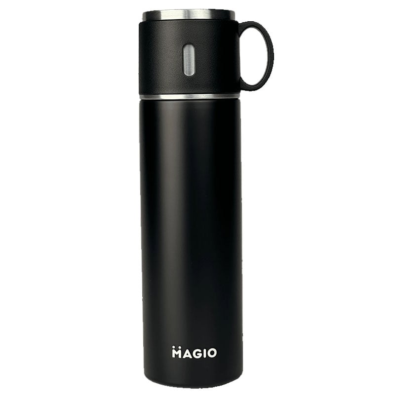 Термос Magio MG-1046B вакуумна ізоляція 500 мл Black (23252010) Термос Magio MG-1046B вакуумна ізоляція 500 мл Black (23252010)