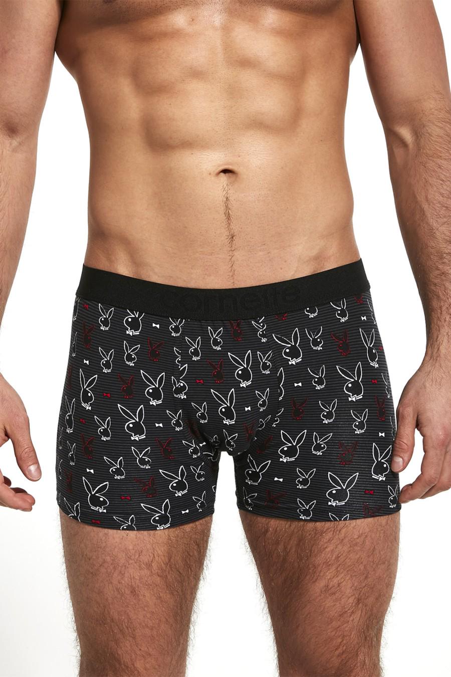 Трусы боксеры Cornette р. 52/XL Черно-серый (76489) Трусы боксеры Cornette р. 52/XL Черно-серый (76489)