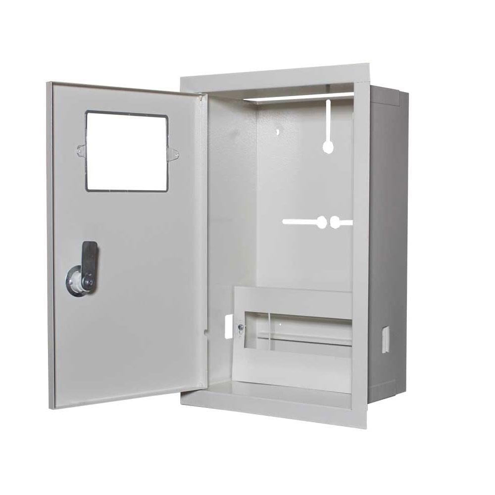 Корпус під 1-ф лічильник E.NEXT ЯУР-1В-10 ек. 10 модулів IP31 вбудований металевий 212х355х135 мм (ЯУР-1В-10 ек.)