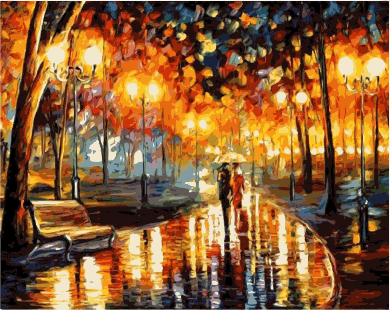 Картина по номерам Идейка В осеннем парке 40x50 см (skl-КНО2622)