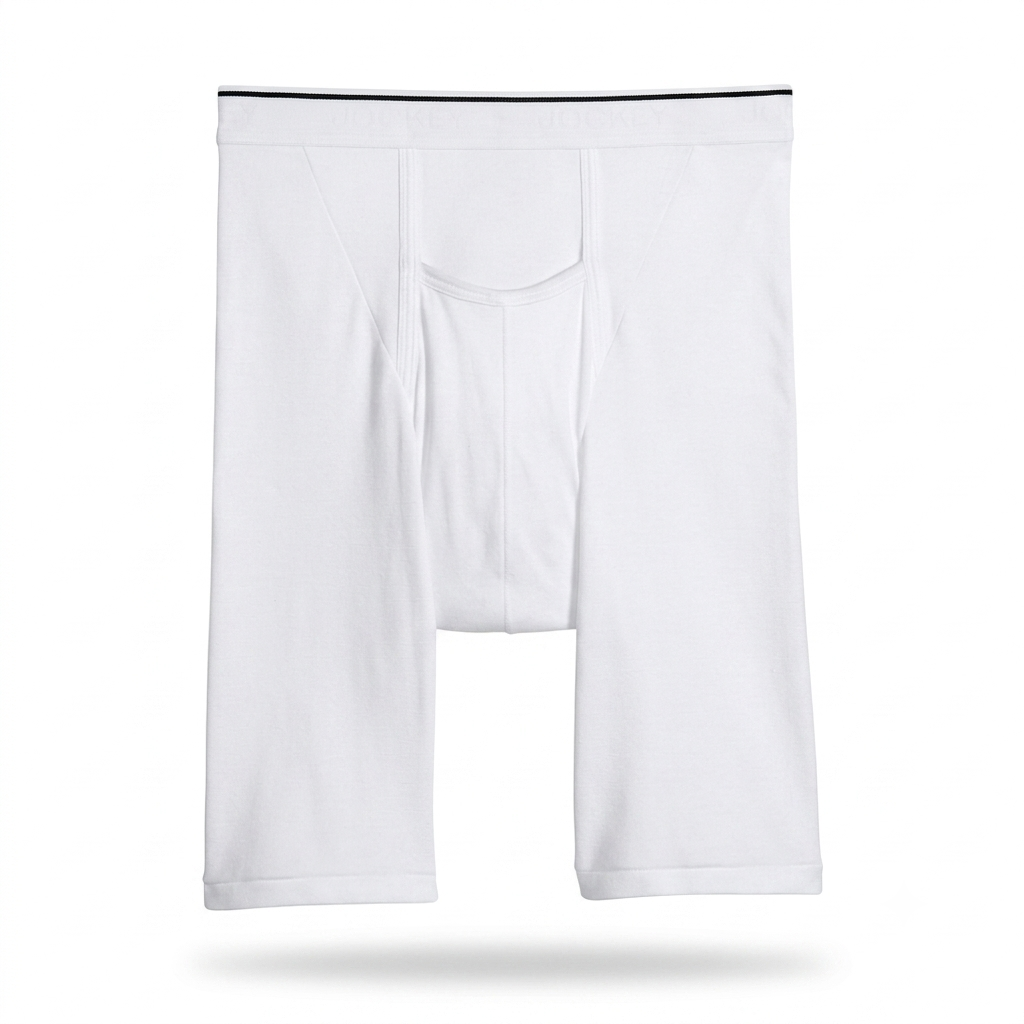 Труси-боксери чоловічі подовжений фасон Jockey Pouch Boxer Brief Білий (9789845)
