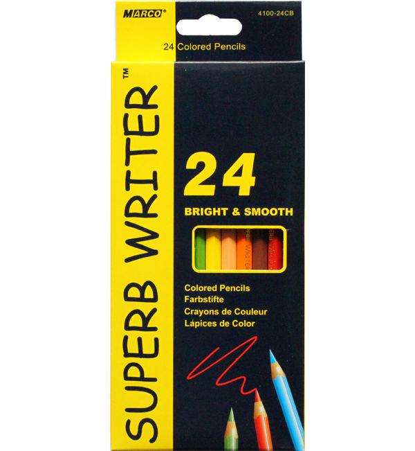 Набор цветных карандашей Superb Writer Marco 24 цвета (MAR-4100-24)