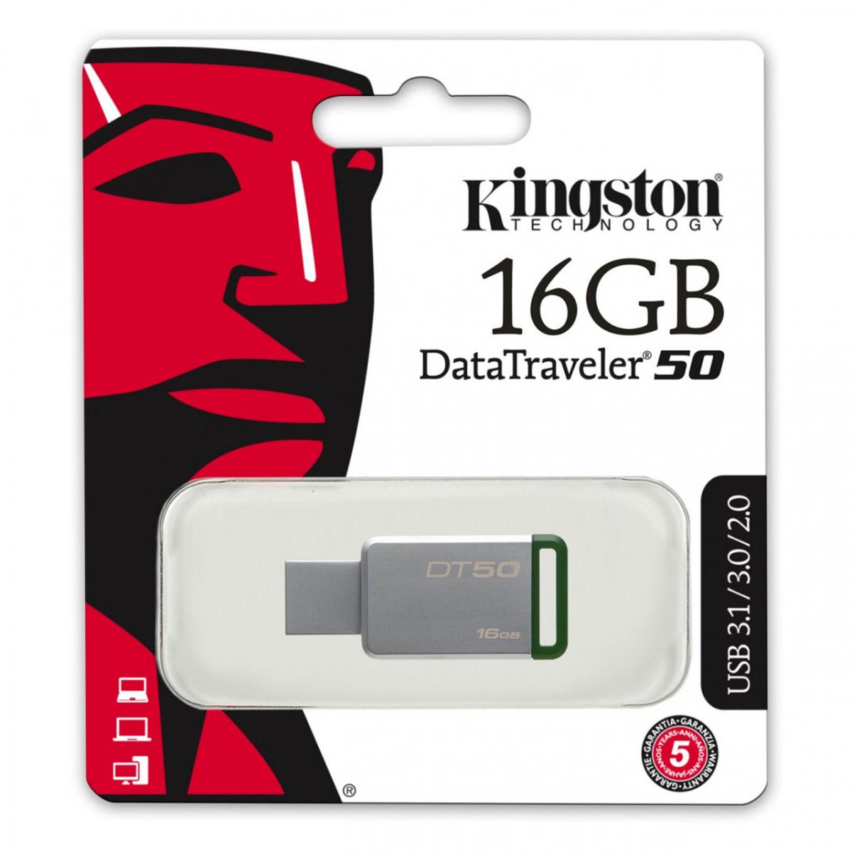 Флеш-память USB Kingston DataTraveler 50 DT50/16GB USB 3.1 - фото 4 Флеш-память USB Kingston DataTraveler 50 DT50/16GB USB 3.1 - фото 4