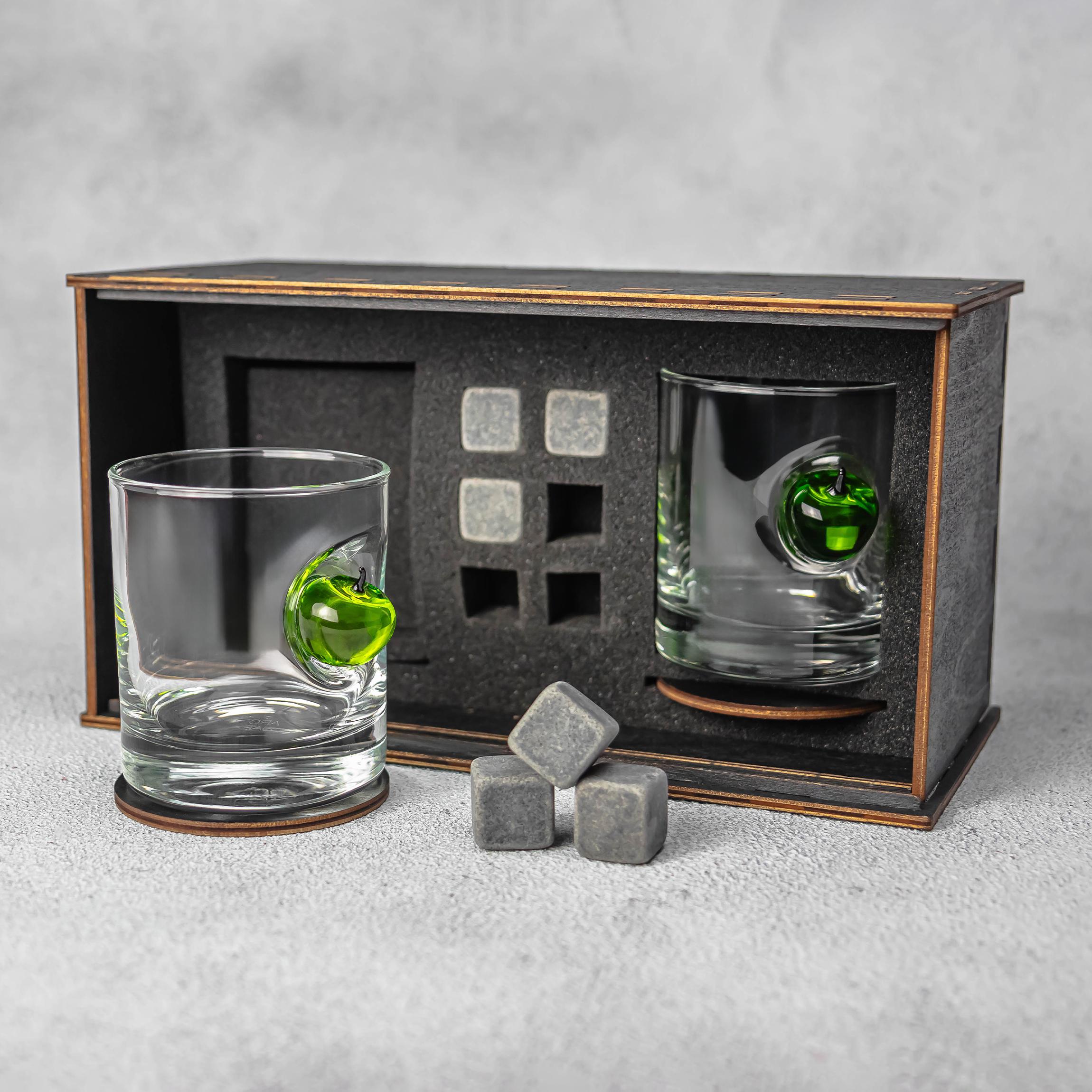 Набір на 2 склянки з яблуками (29734108)