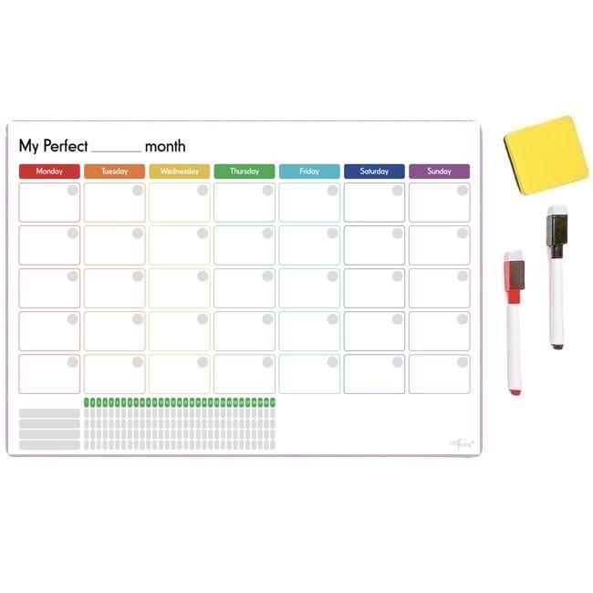 Магнитный планер на месяц LifeFLUX My Perfect Month Радуга А3 Разноцветный