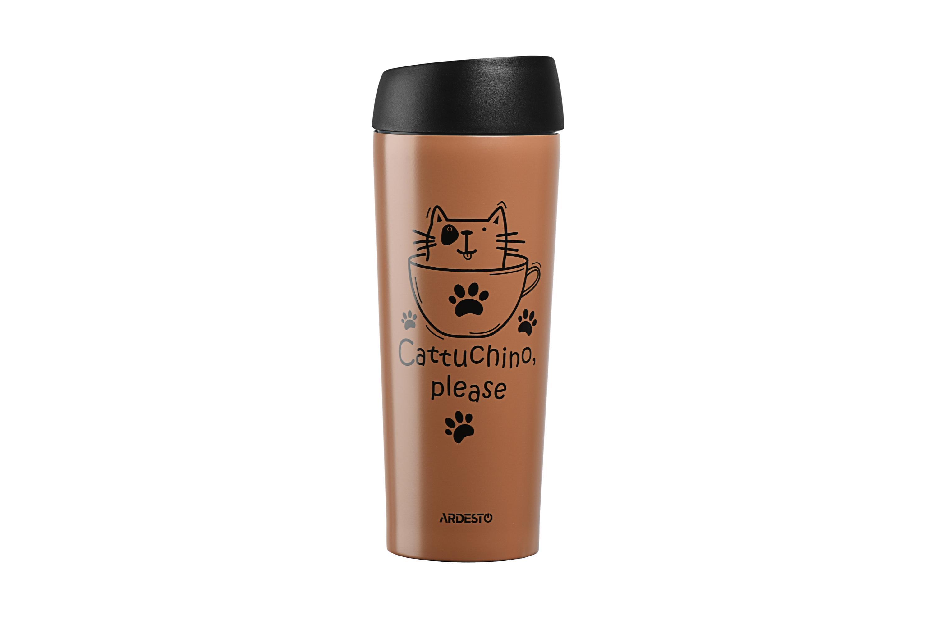 Термочашка Ardesto Coffee Time Cat 450 мл (25587) Термочашка Ardesto Coffee Time Cat 450 мл (25587)
