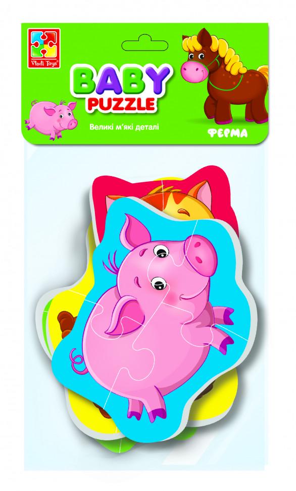 Пазли дитячі бебі Ферма VT1106-87 картинки 4 шт. (RLT11124)