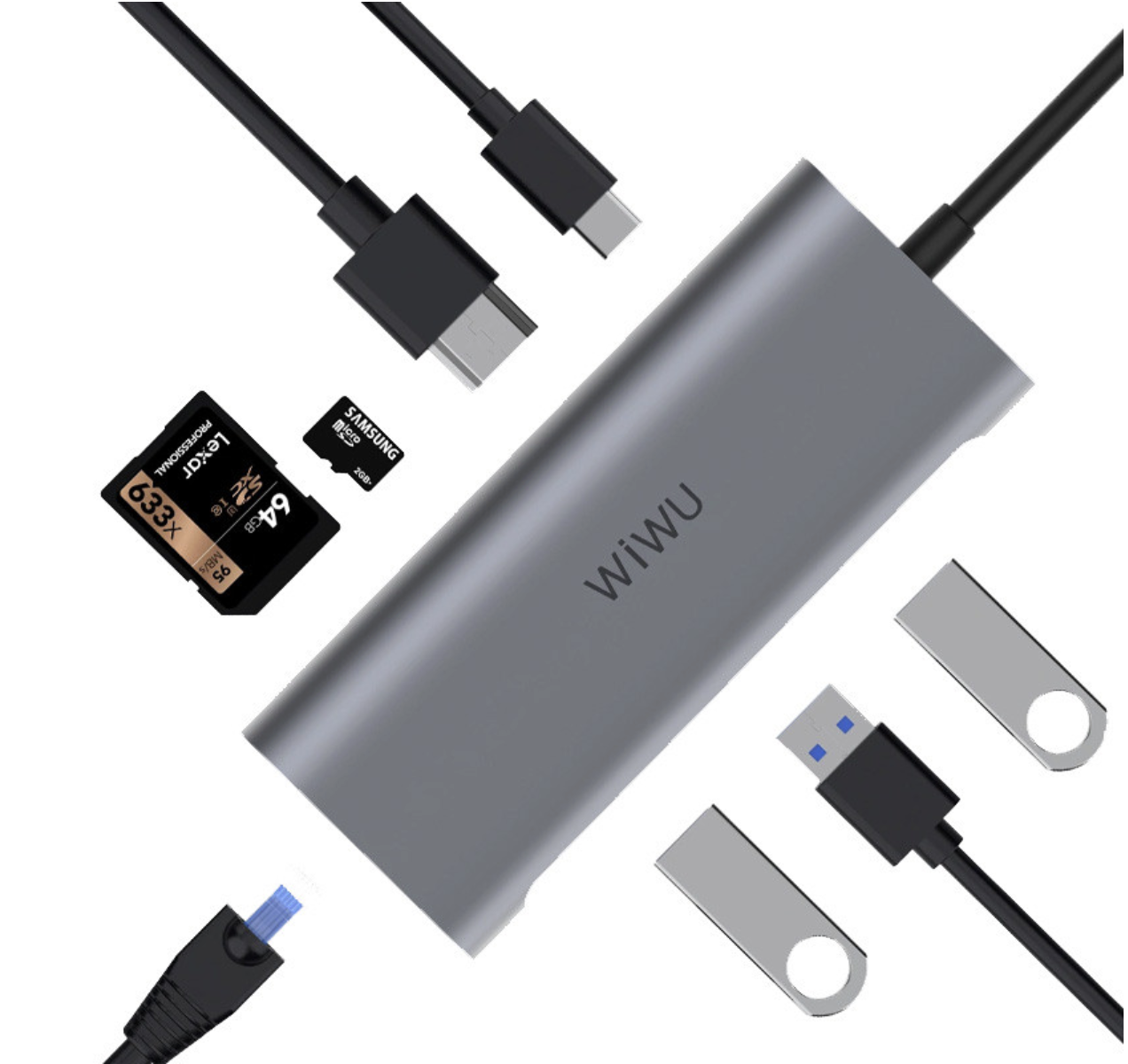 Хаб-USB переходник HUB WIWU Хаб-USB переходник HUB WIWU
