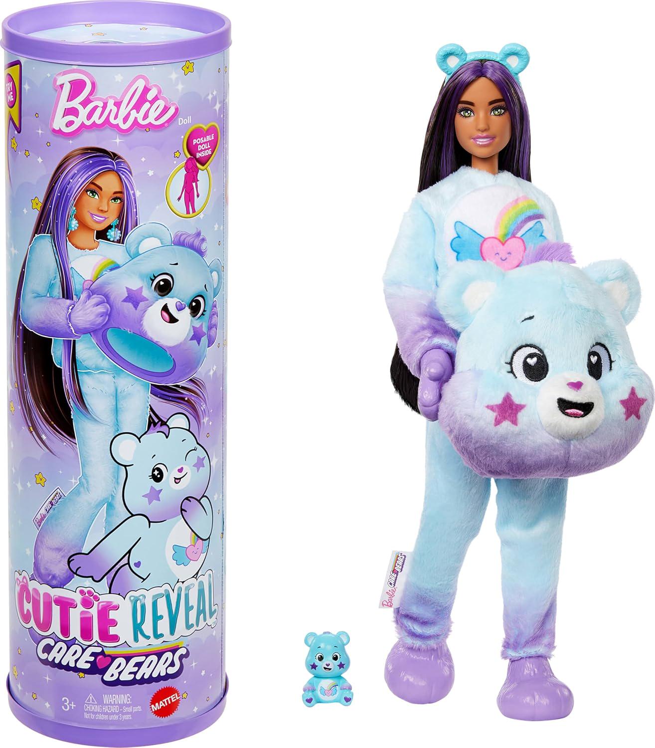 Лялька Barbie Cutie Reveal Care bears Нова хвиля Ведмедик Мрійник (JFV61)