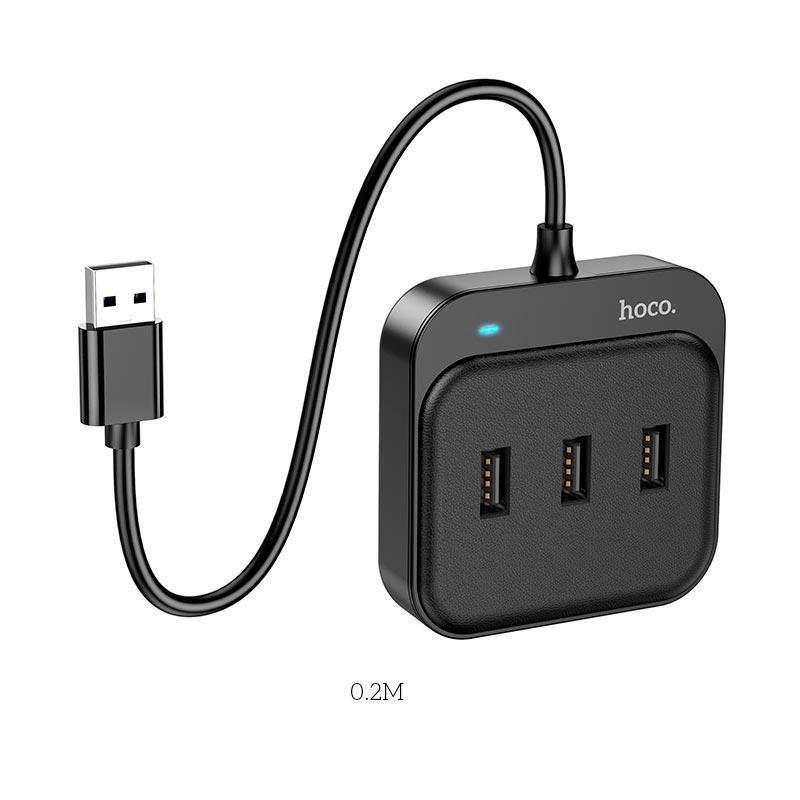 Розгалужувач USB HUB 4 в 1 HOCO Easy HB31 USB 2,0 (019915) - фото 4