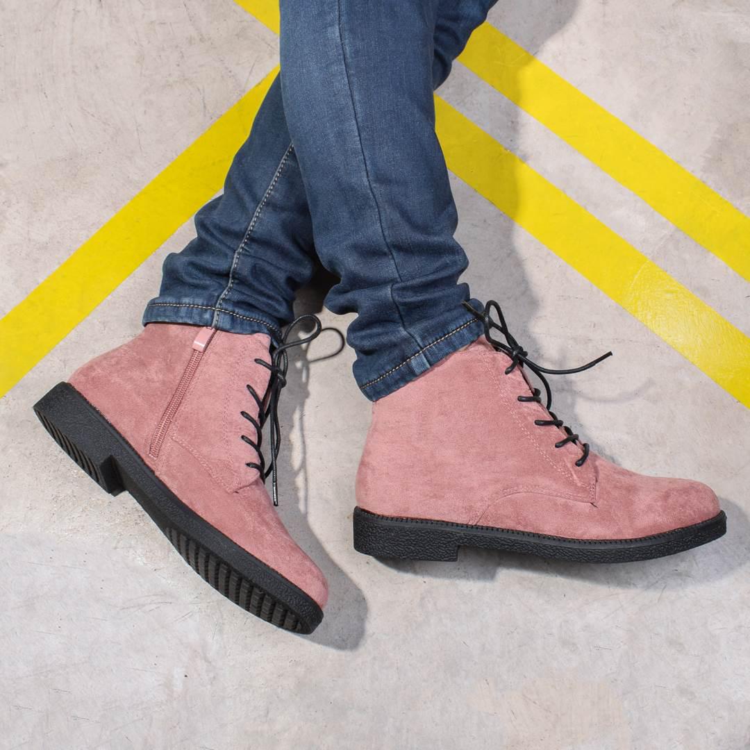 Ботинки женские из экозамши 327245 р. 38 24,5 см