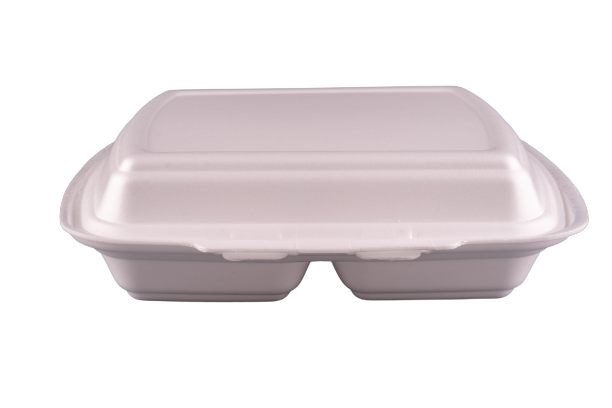 Ланч-бокс МВ-2 з полістиролу 250х210х70 мм 150 шт. Білий (006100032)