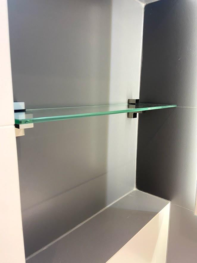 Полка для ванной комнаты стеклянная без креплений 0,4х60х10 см (24862098) - фото 2 Полка для ванной комнаты стеклянная без креплений 0,4х60х10 см (24862098) - фото 2