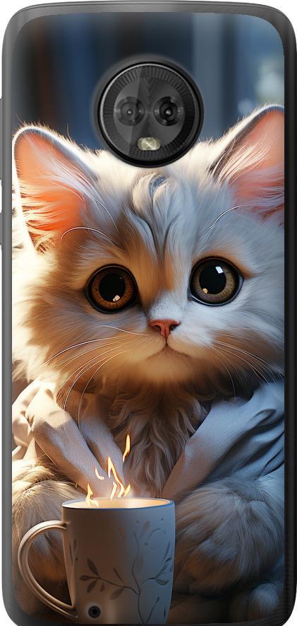 Чехол на Motorola Moto G6 White cat (5646u-982-42517)
