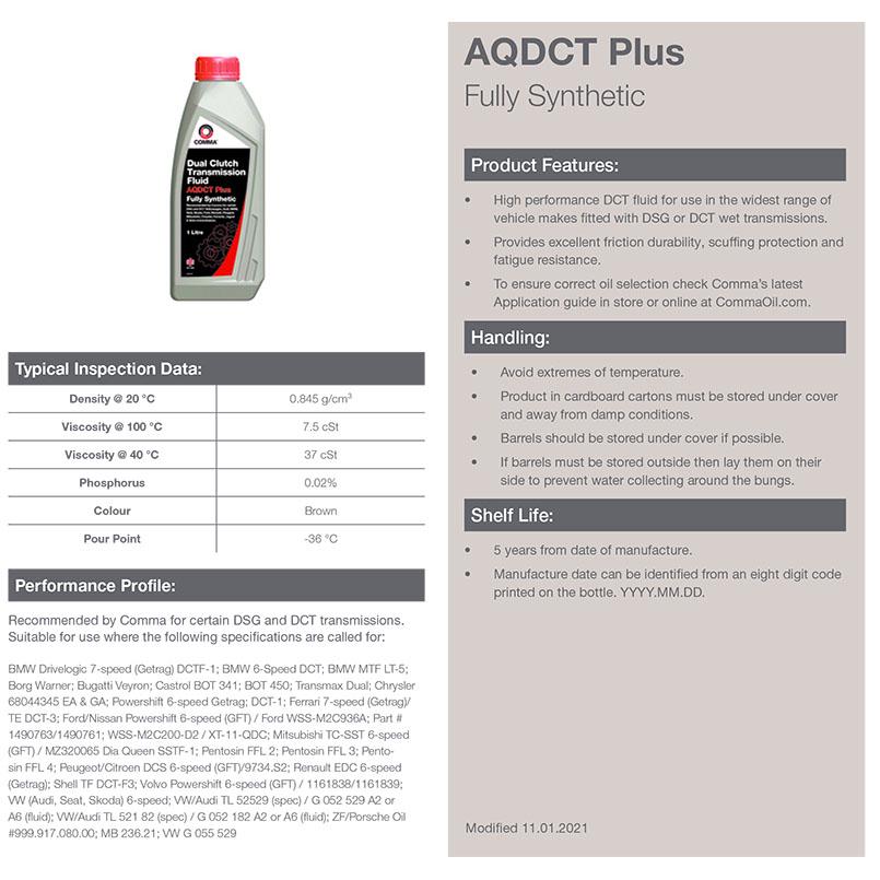 Трансмісійна олія Comma Dc Trans Fluid Plus 5 л (46291) - фото 2