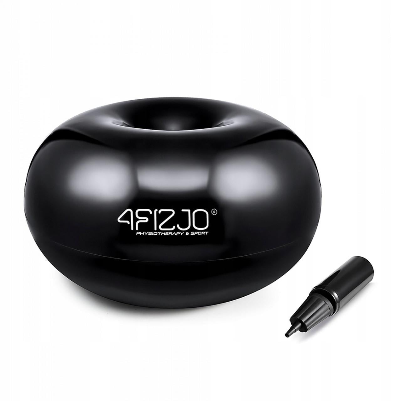 Мяч для фитнеса пончик 4fizjo Air Ball Donut Anti-Burst 50x27 см Black (P-5907739312952)
