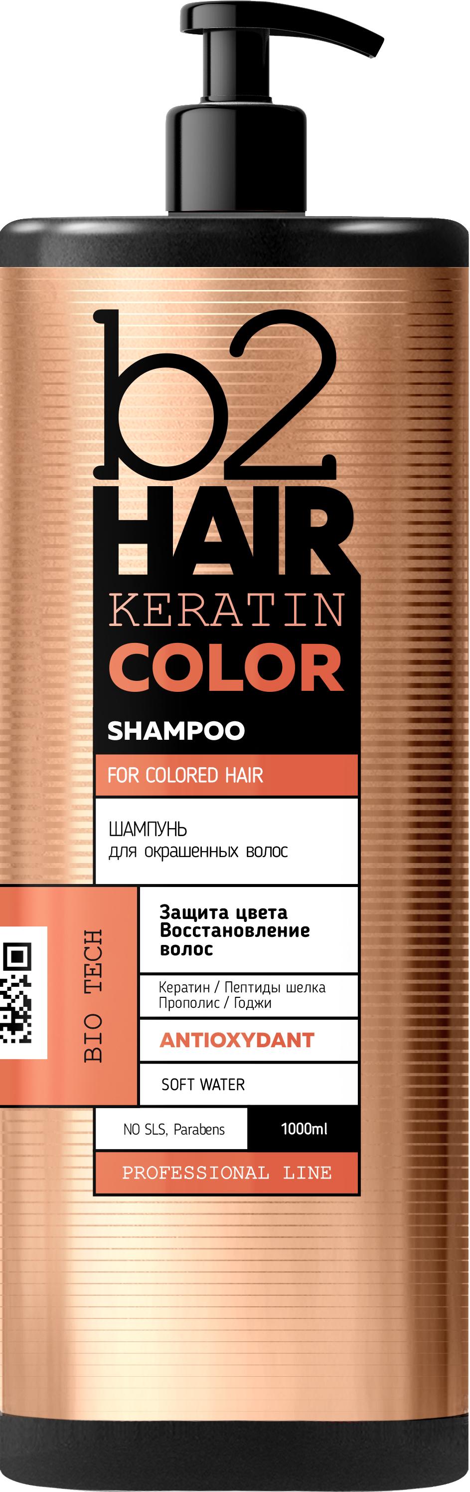 Шампунь В2 Hair Keratin Color для фарбованого волосся 1000 мл (14250)