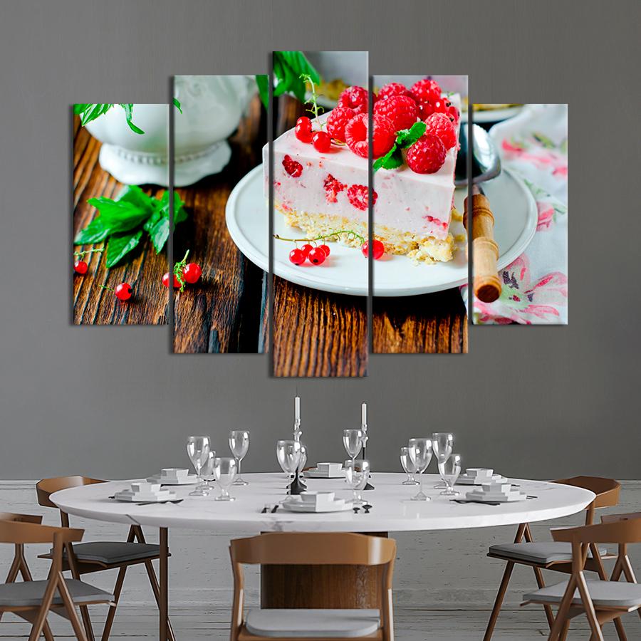 Настенний декор Вкусный малиновый чизкейк 187x119 см (A373-5)