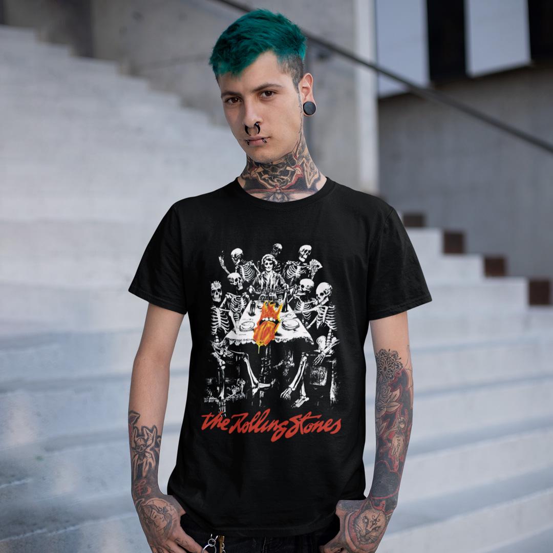 Футболка унисекс The Rolling Stones Skeletons 2XL Черный (0000022651)