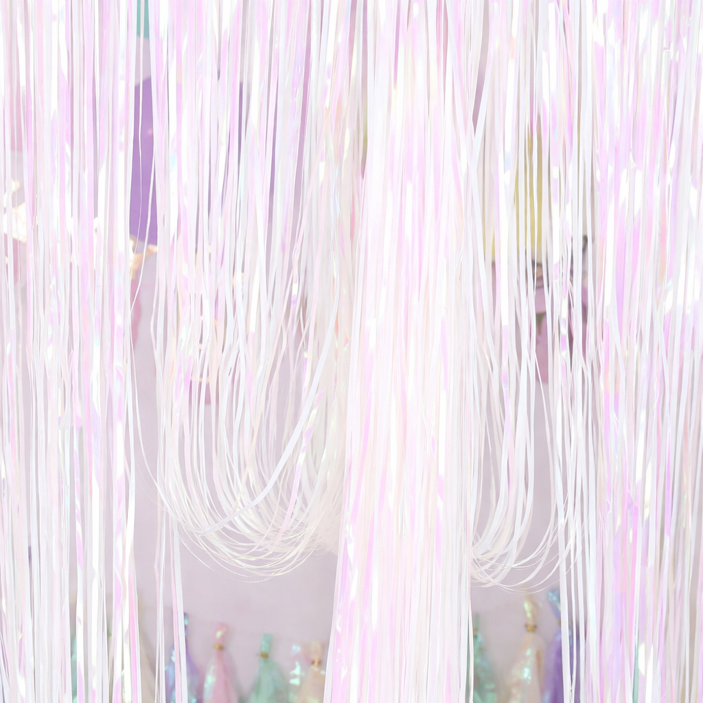 Дощик для фотозони 2x1 м Перламутрово-білий 65423 (1120141239)