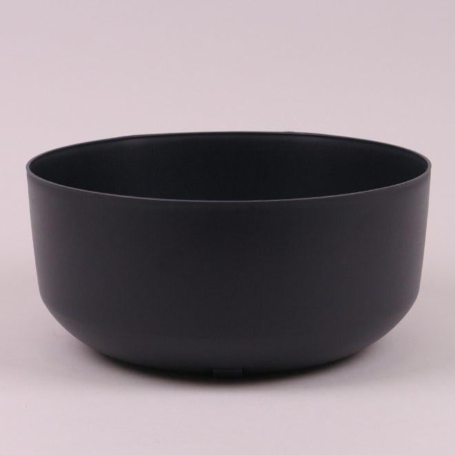 Горшок пластиковый Flora GRACIA STANDART LOW 23,5 см Антрацитовый (92276)