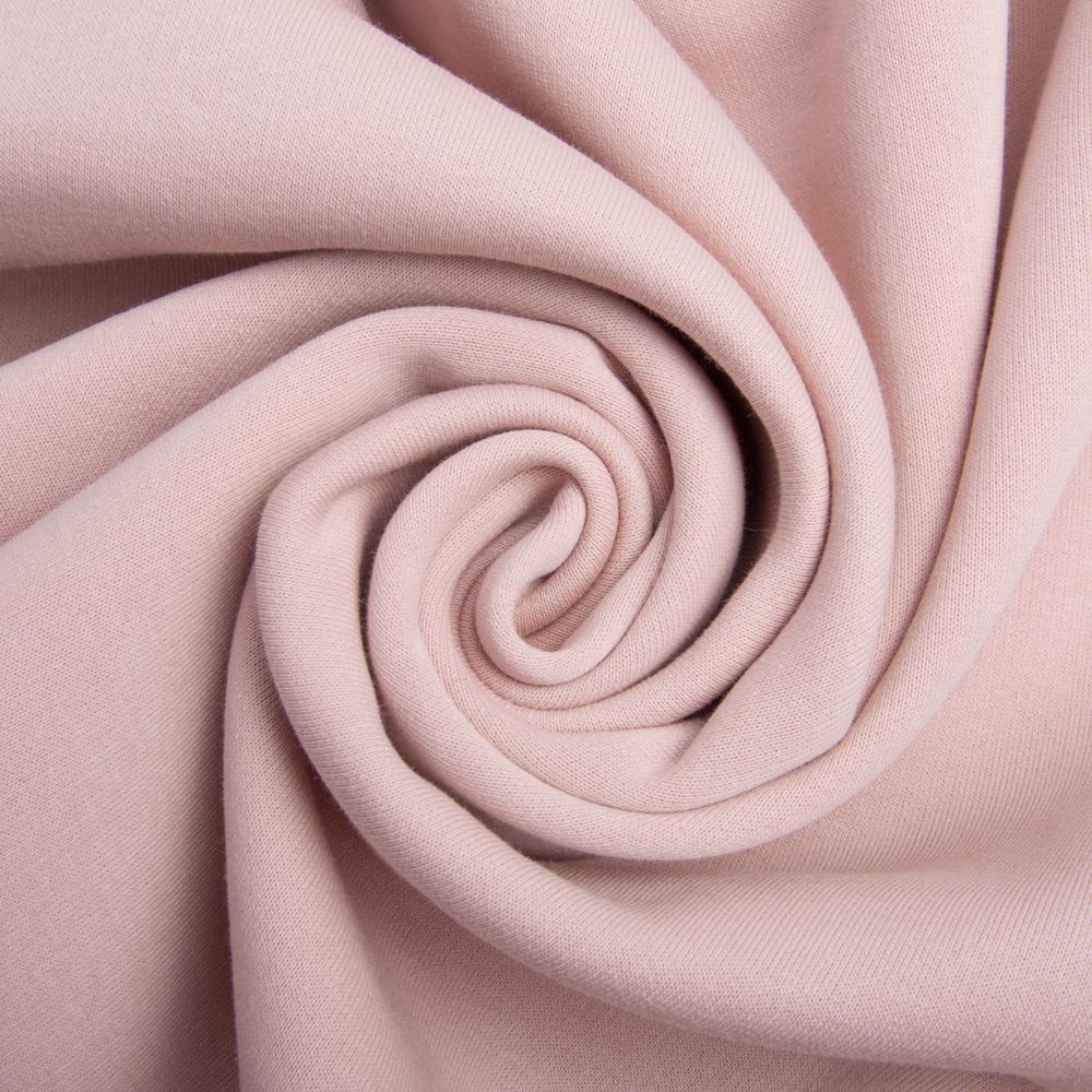 Ткань трикотаж Сезон трехнить флис Пудра (23803)