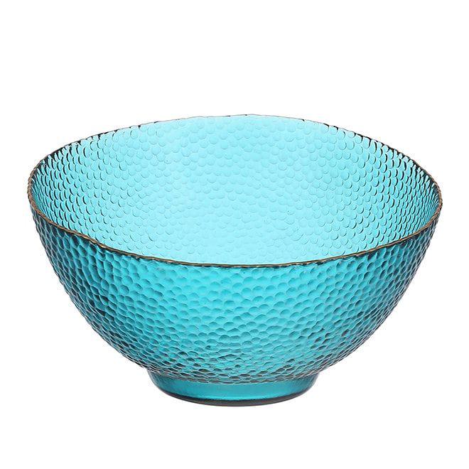 Салатник стеклянный Flora Bauble 17 см Изумрудный (28409)