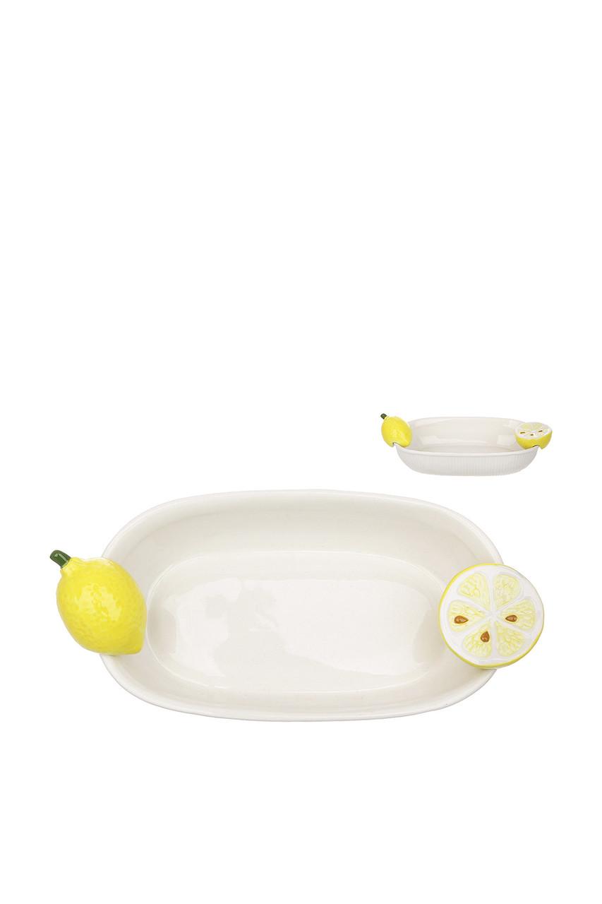 Салатница керамическая Сочные лимоны ЦБ-00277167 Белый