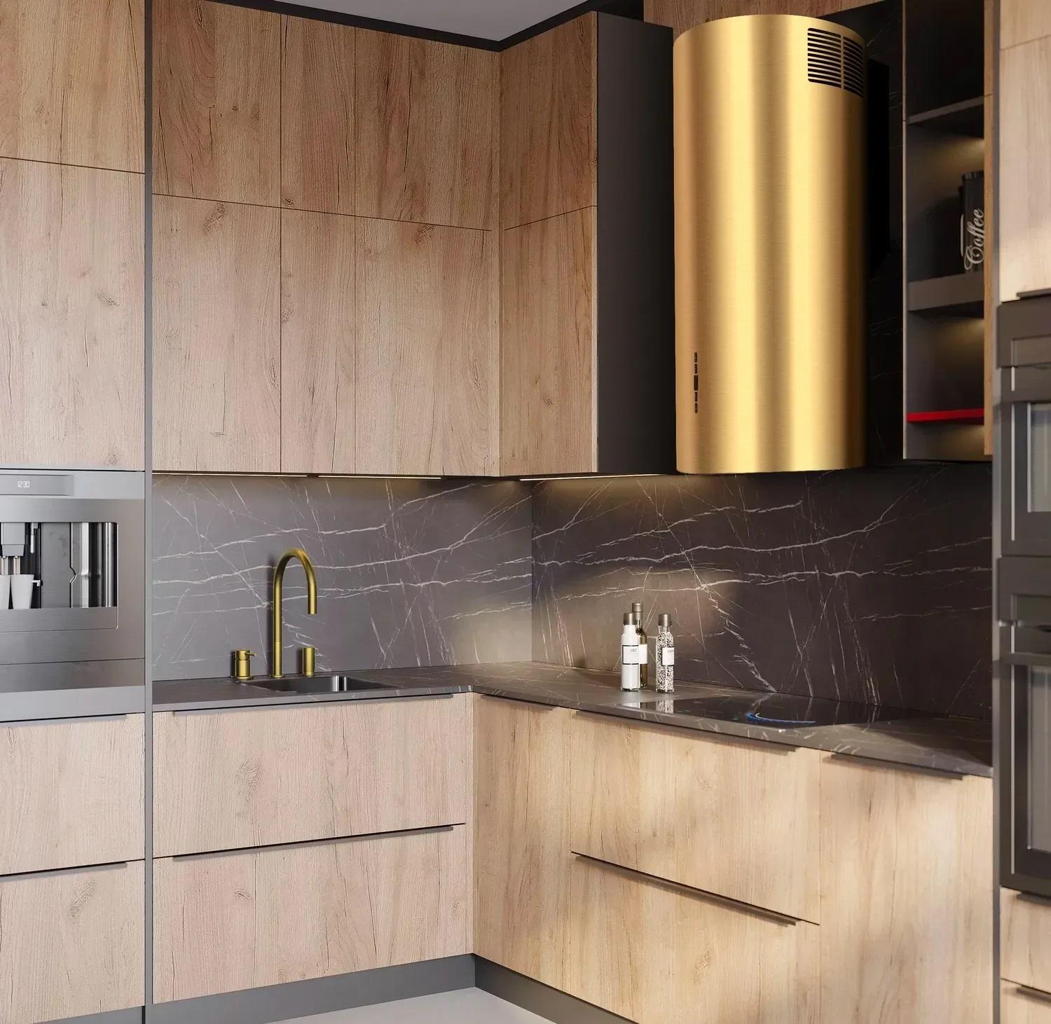 Витяжка кухонна Gunter&Hauer MARGARETTE WALL електронне управління LED-підсвічування Золотий - фото 4 Витяжка кухонна Gunter&Hauer MARGARETTE WALL електронне управління LED-підсвічування Золотий - фото 4