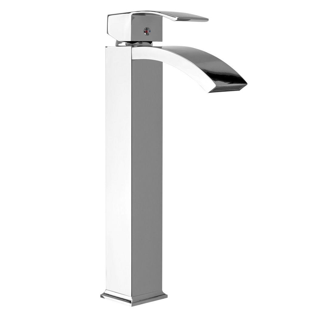 Cмеситель для умывальника CUBO REA ENZO REA-B0966 высокий однорычажный Хром (133418)