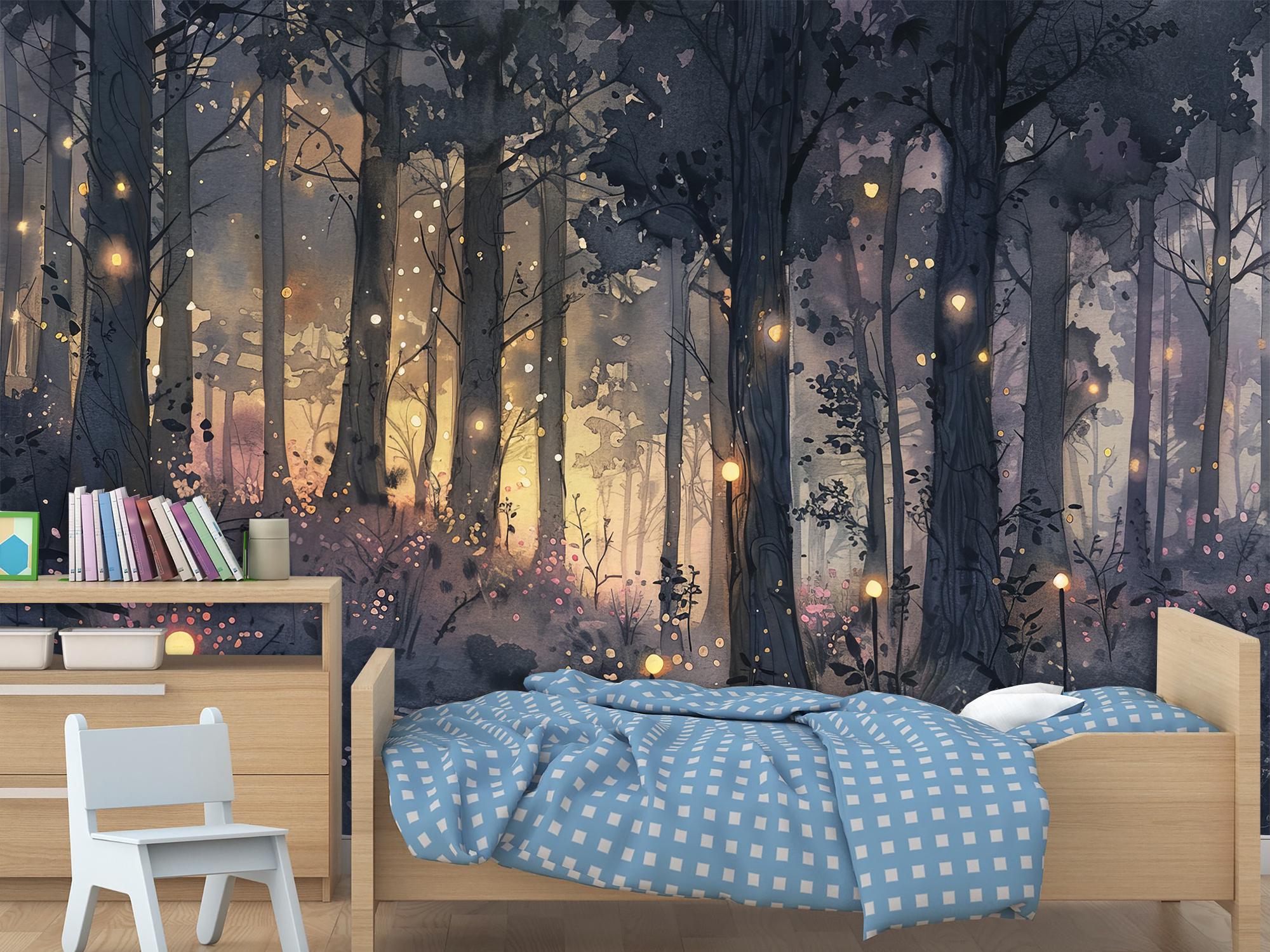 Фотообои флизелиновые Upstream Волшебный лес в сиянии 180х120 см (S5KID-072/2) - фото 2 Фотообои флизелиновые Upstream Волшебный лес в сиянии 180х120 см (S5KID-072/2) - фото 2