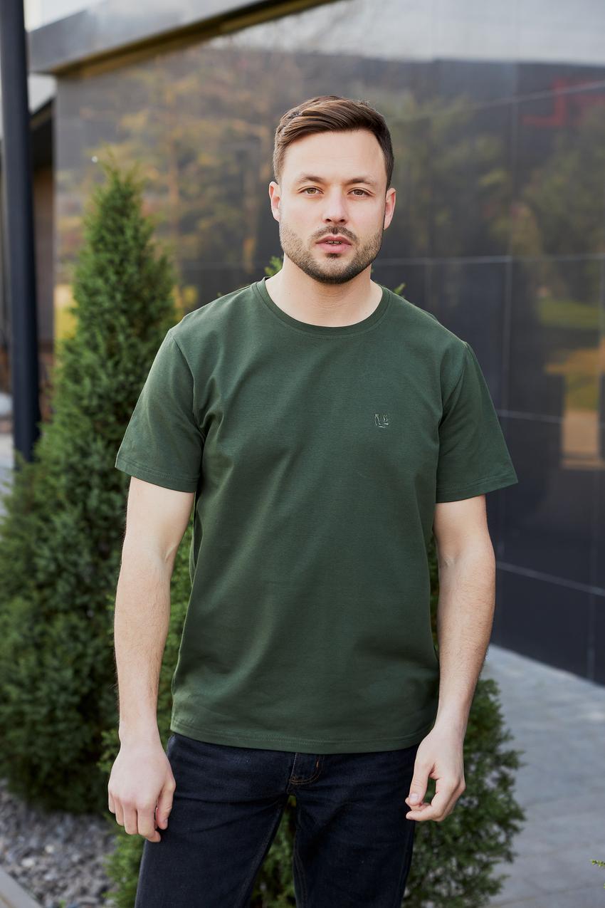 Футболка мужская М0174 XXL Хаки (897-1-64)