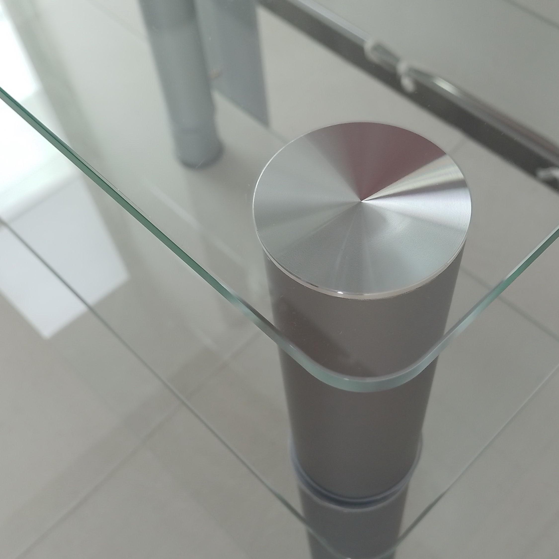 Тумба под телевизор Commus Меридиан new clear Alm 20-47" 1100х350х569 мм Прозрачный/Алюминий (633320123) - фото 4 Тумба под телевизор Commus Меридиан new clear Alm 20-47" 1100х350х569 мм Прозрачный/Алюминий (633320123) - фото 4