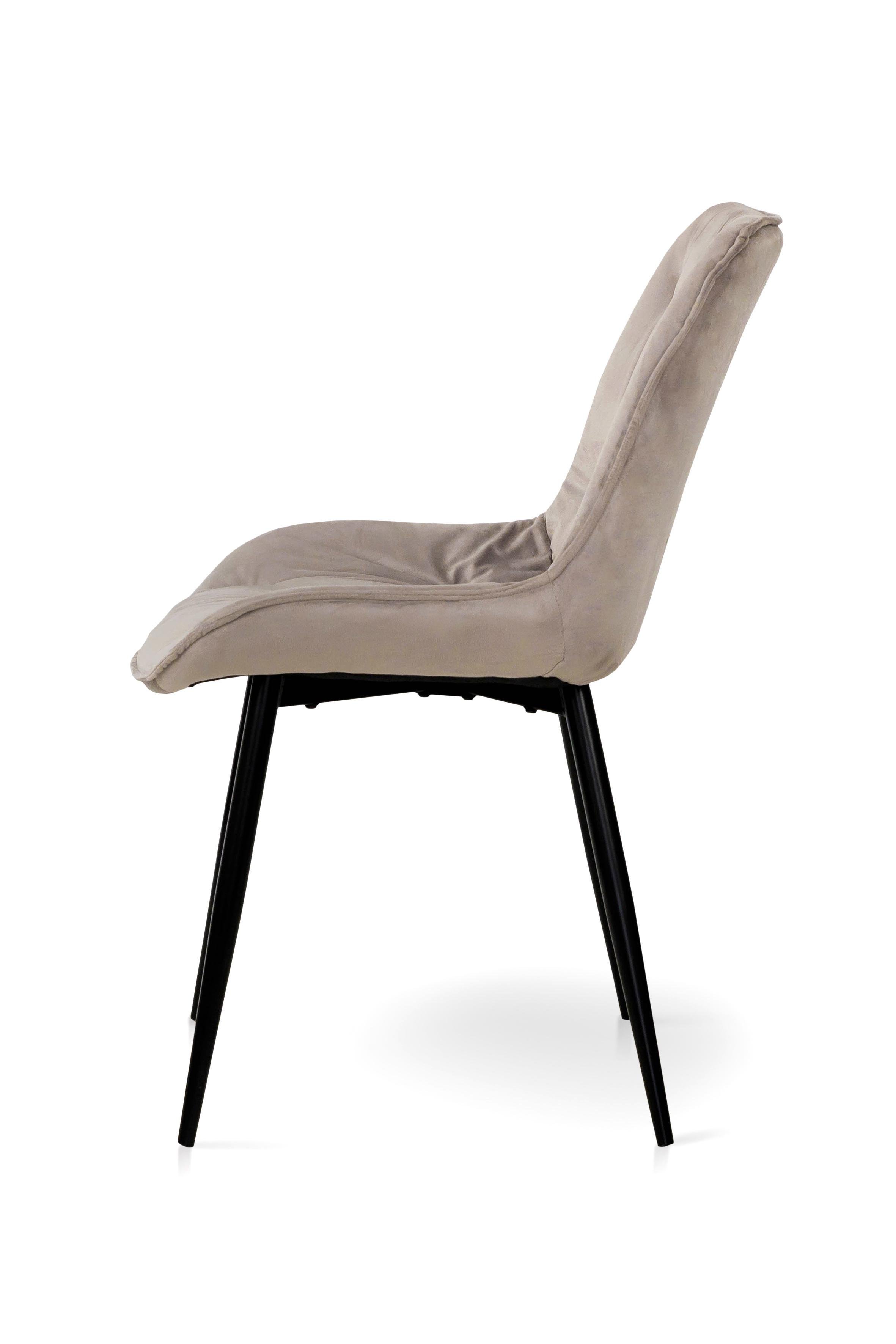 Стілець для кухні та вітальні ГРЕЙС Прадо-R 500х910х580 мм Чорний/Бежевий (GAА0057240) - фото 11 Стілець для кухні та вітальні ГРЕЙС Прадо-R 500х910х580 мм Чорний/Бежевий (GAА0057240) - фото 11