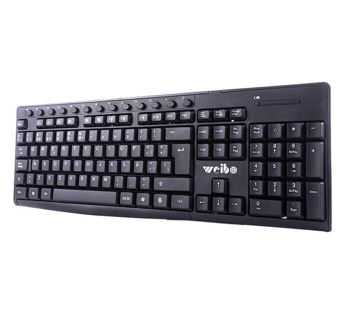 Комплект клавиатуры и мышки WEIBO 24 Ghz (WB-8012)