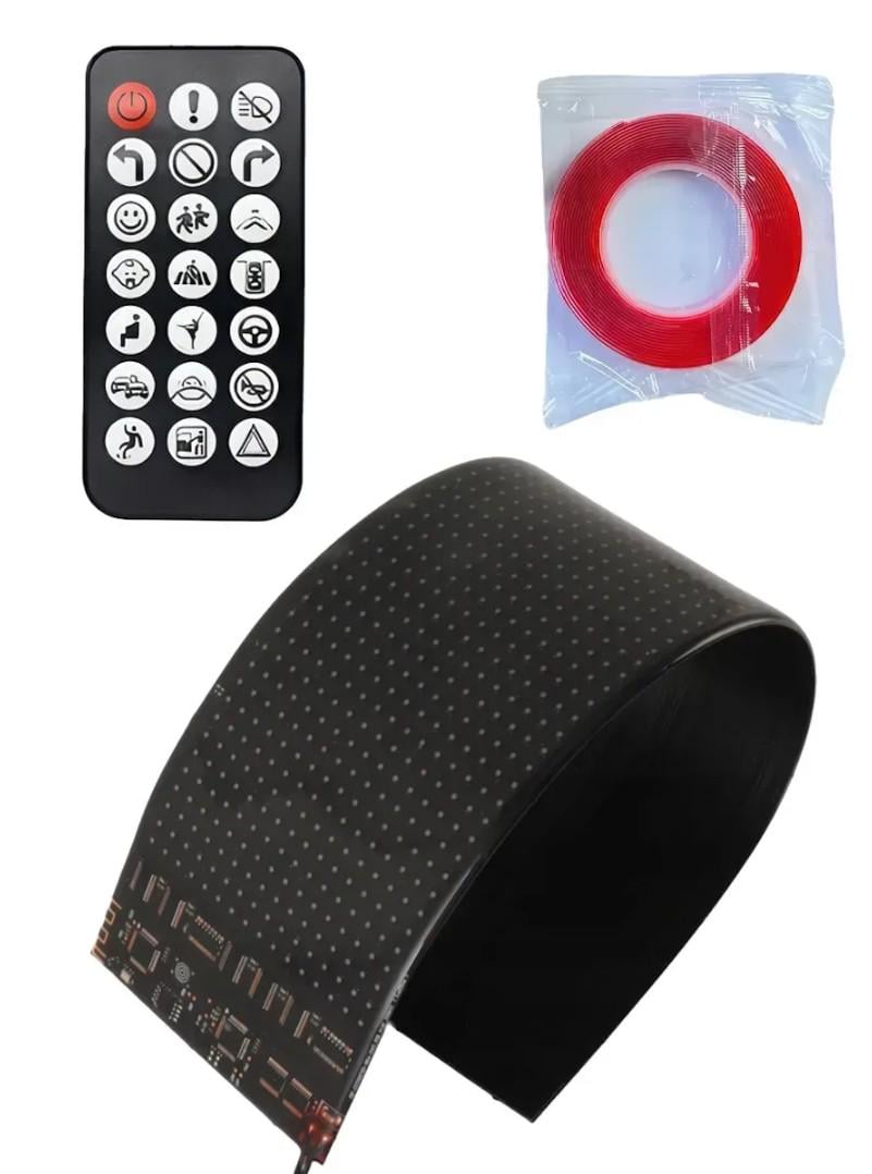 LED-лента для авто RGB 16х96 Bluetooth гибкая с анимациями и текстом 120х595 мм (33971744)