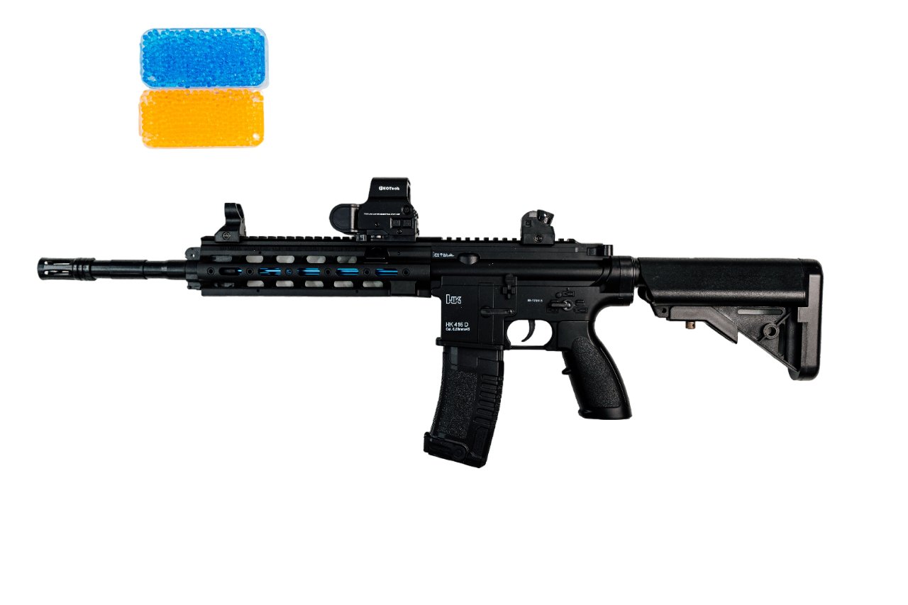 Игрушечный автомат-бластер HK416D на орбизах (HK416D-H06)