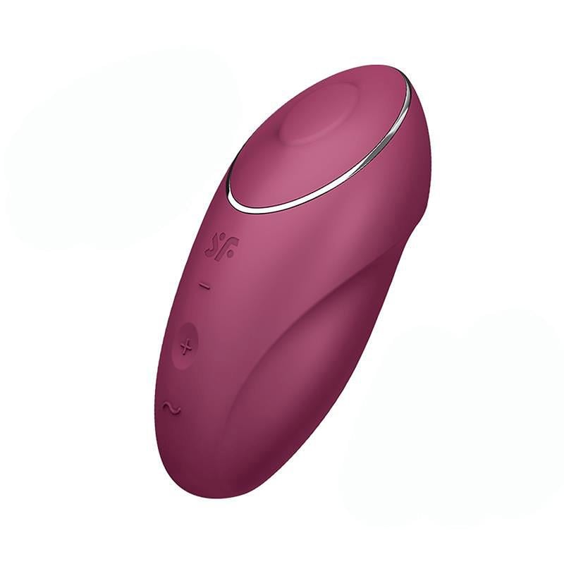 Вибратор клиторальный с пульсацией Satisfyer Tap&Climax 1 11 см Бордовый (51236)