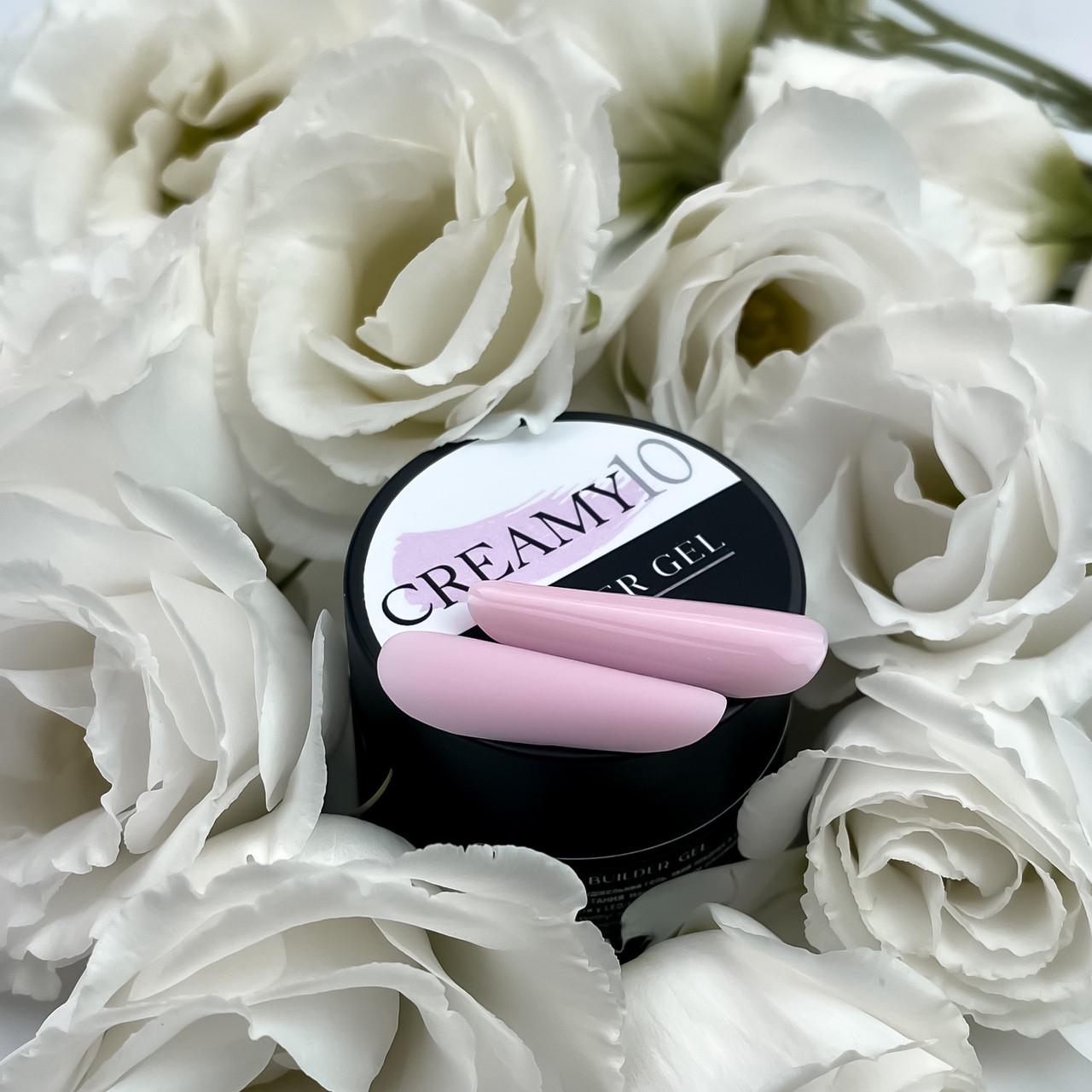 Гель для наращивания Crooz Creamy Builder Gel 15 мл №10 Светло розовый