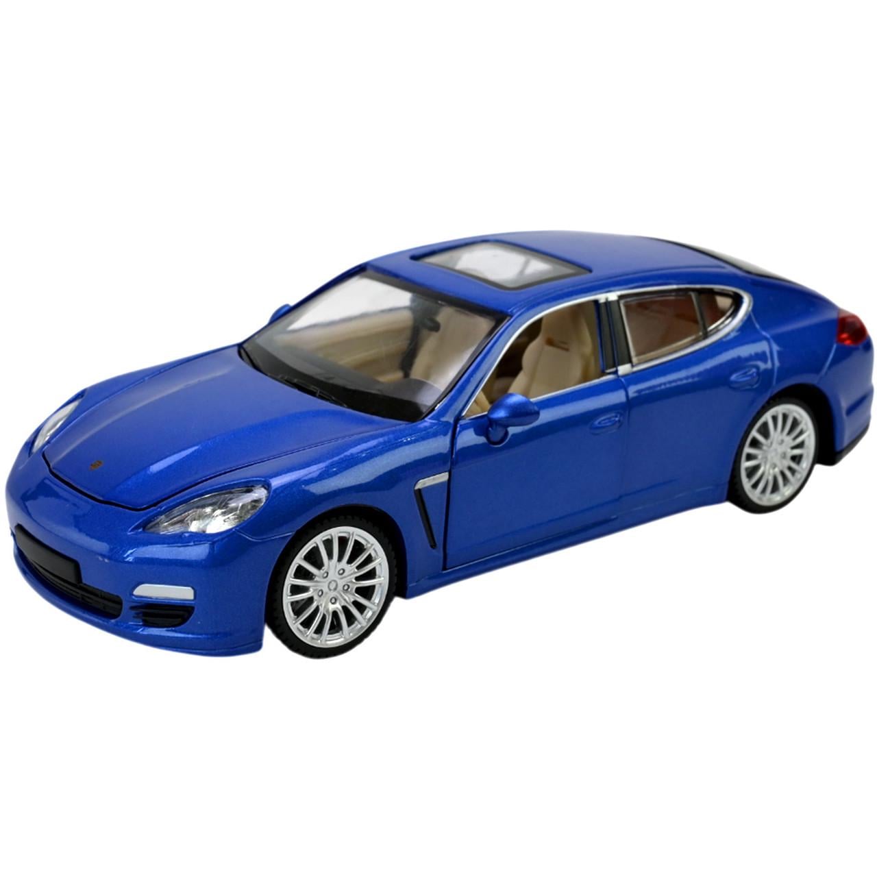 Игрушечная машинка-модель металлическая Автопром Porsche Panamera S 1:24 с открывающимися дверями/светом и звуком Синий (38943334)