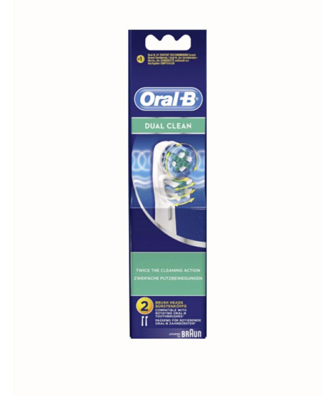 Насадка для зубної щітки Oral-B dual clean 2шт.