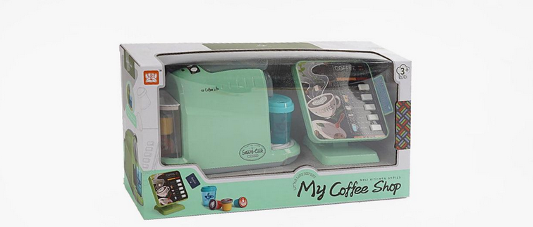 Игрушечная кофейня со своим водопроводом и подсветкой Зеленый (148218)