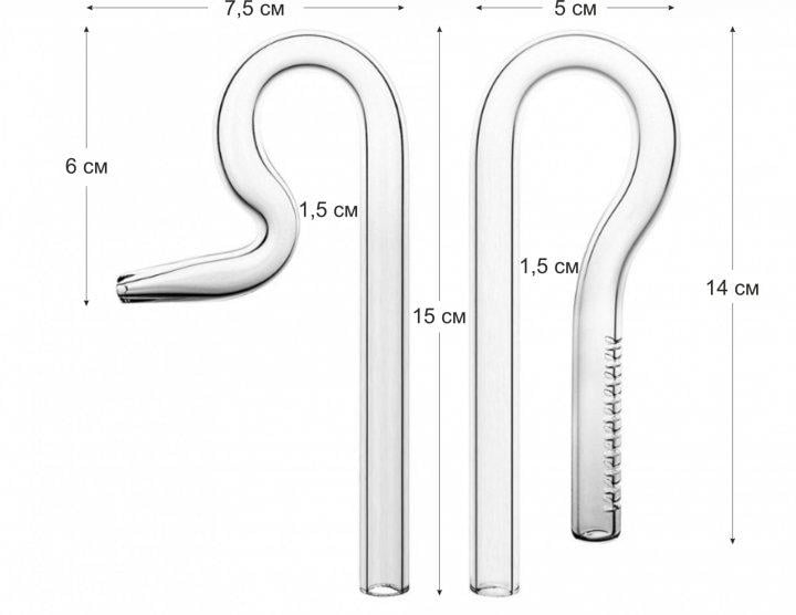 Стеклянные трубки Aqua-Tech Lily Pipe Jet для внешнего фильтра Inflow + Outflow 13 мм (G-LPJ-13) - фото 2